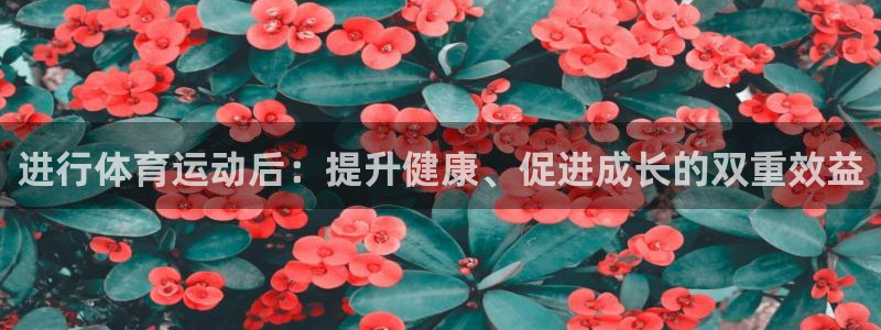 绿茵体育在线高清直播观看：进行体育运动后：提升健康、促进成长的双重效益