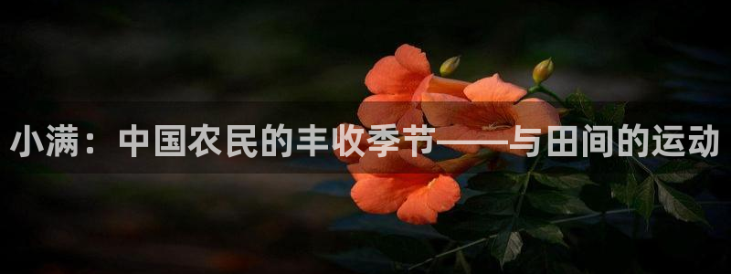 绿茵体育官网入口：小满：中国农民的丰收季节——与田间的运动